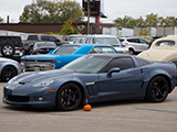 Blue Corvette Grand Sport