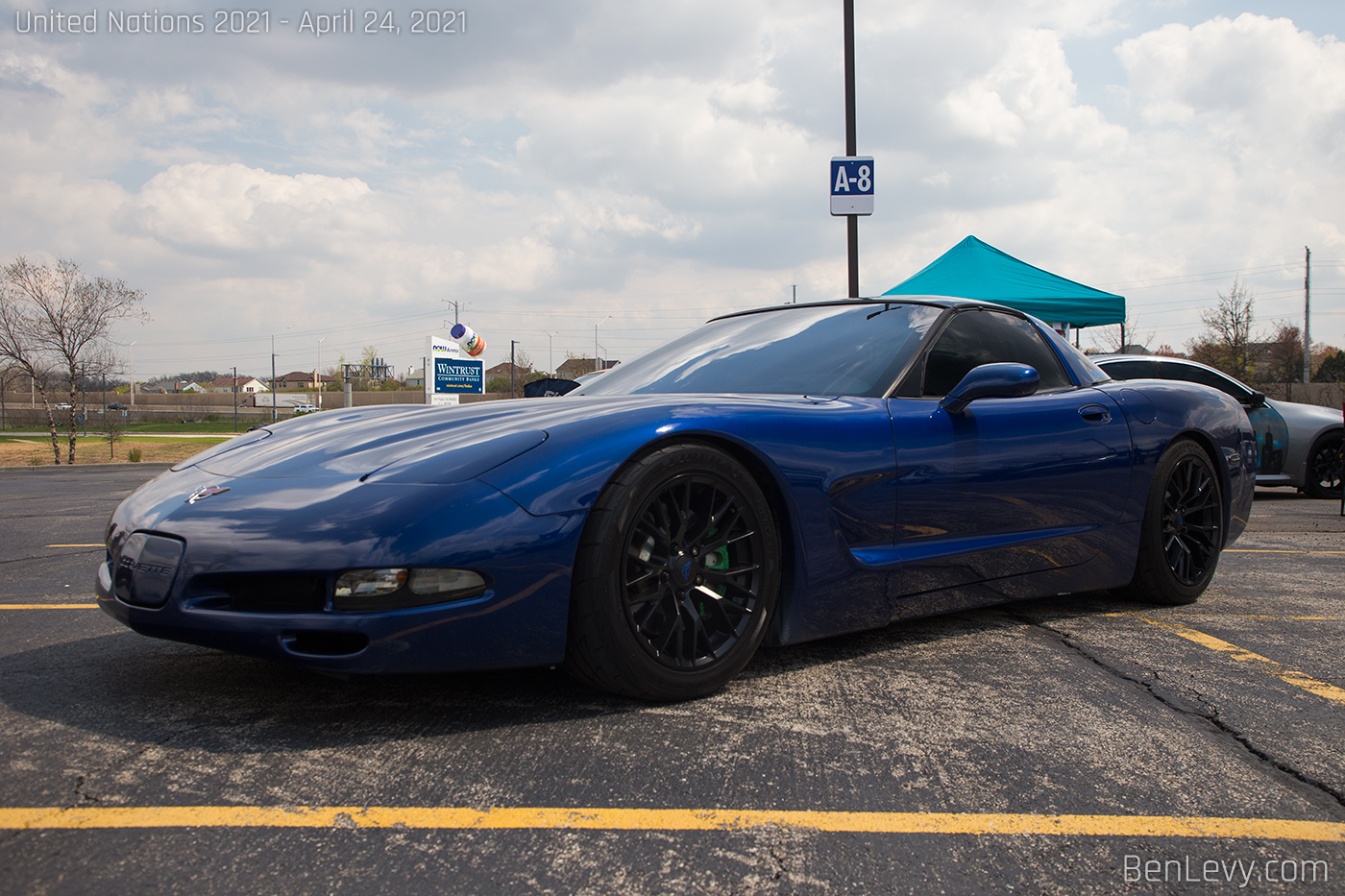 Blue C5 Corvette