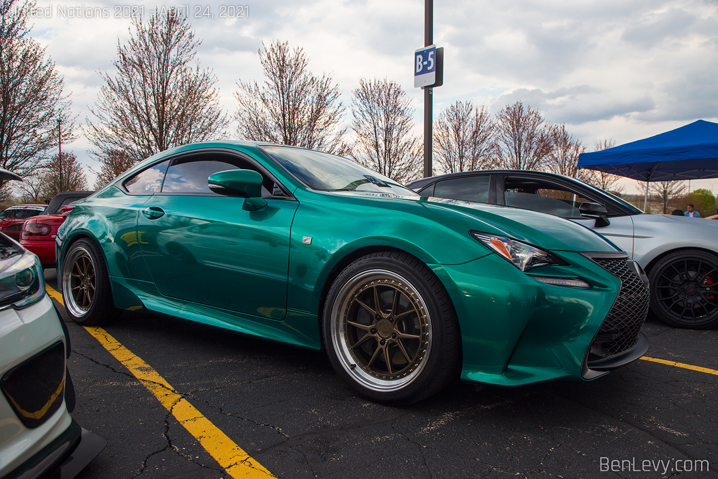 Lexus RC350 with Green Wrap
