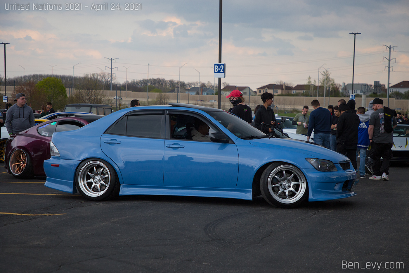 Blue Lexus IS300 at United Nations Car Show