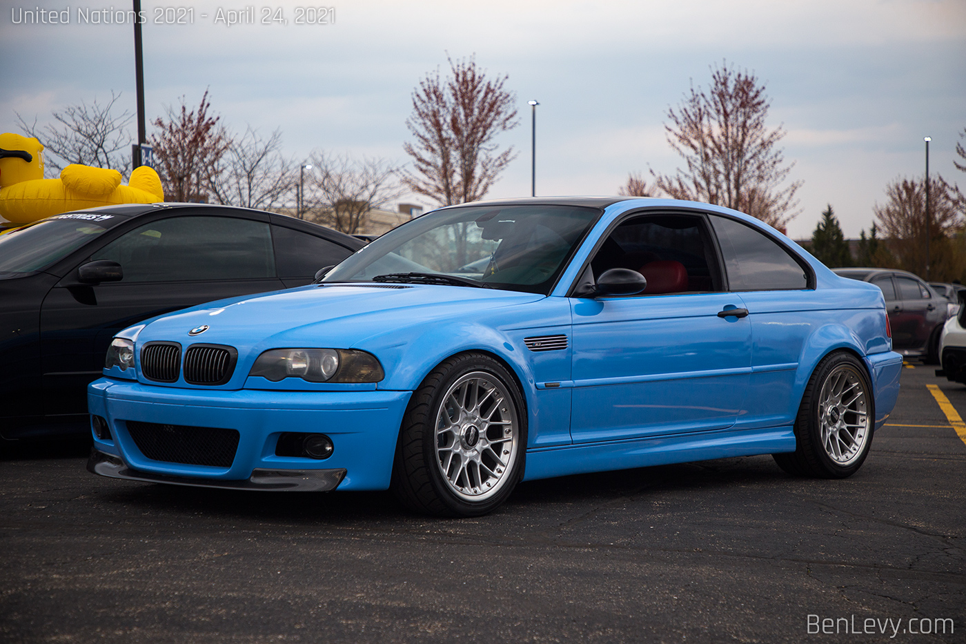 Blue Wrap on E46 BMW M3