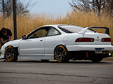 Acura Integra Wrapped in White