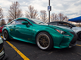 Lexus RC350 with Green Wrap