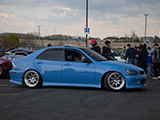 Blue Lexus IS300 at United Nations Car Show