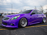 Purple Wrap on Infiniti G37 Sedan