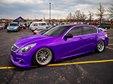 Purple Infiniti G37 on Aodman Wheels