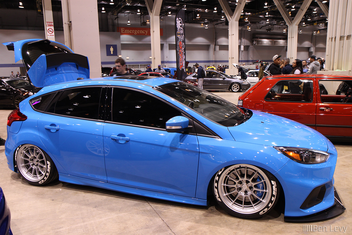 Blue Ford Focus RS at Wekfest Chicago