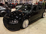 Black Audi A3 at Wekfest