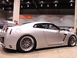 Modified Silver Nissan GT-R