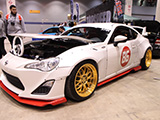 White Scion FR-S with Ground Effects