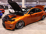Orange Lexus IS250 F-Sport
