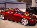 Red, Wide-Body, Honda S2000 at Wekfest Chicago