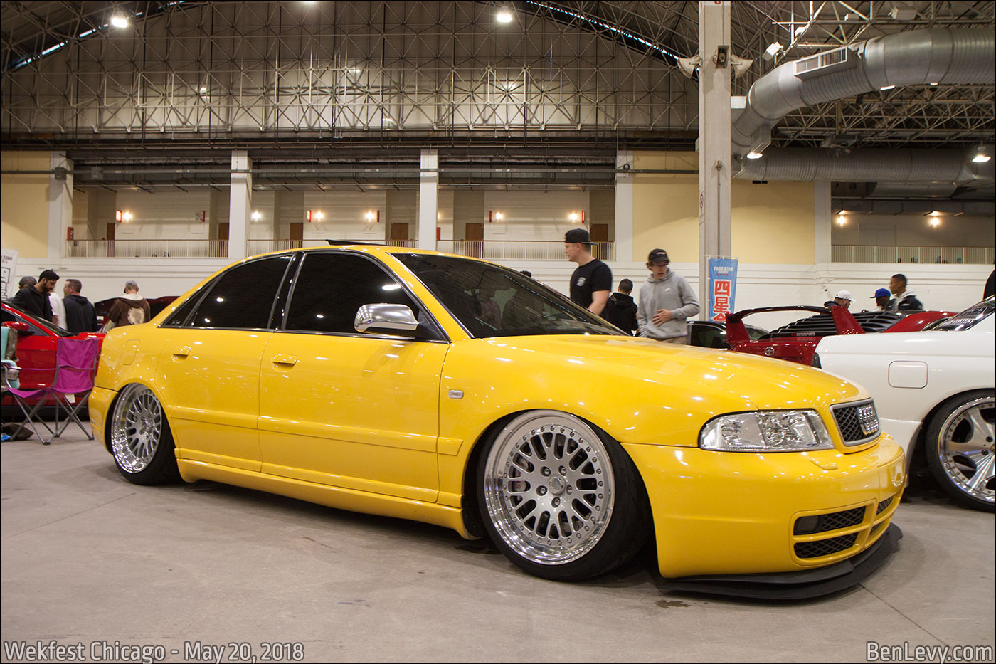 Yellow Audi S4