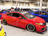 Red Honda Civic Si coupe