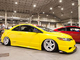Yellow Civic Si coupe