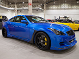 Blue Infiniti G37 coupe