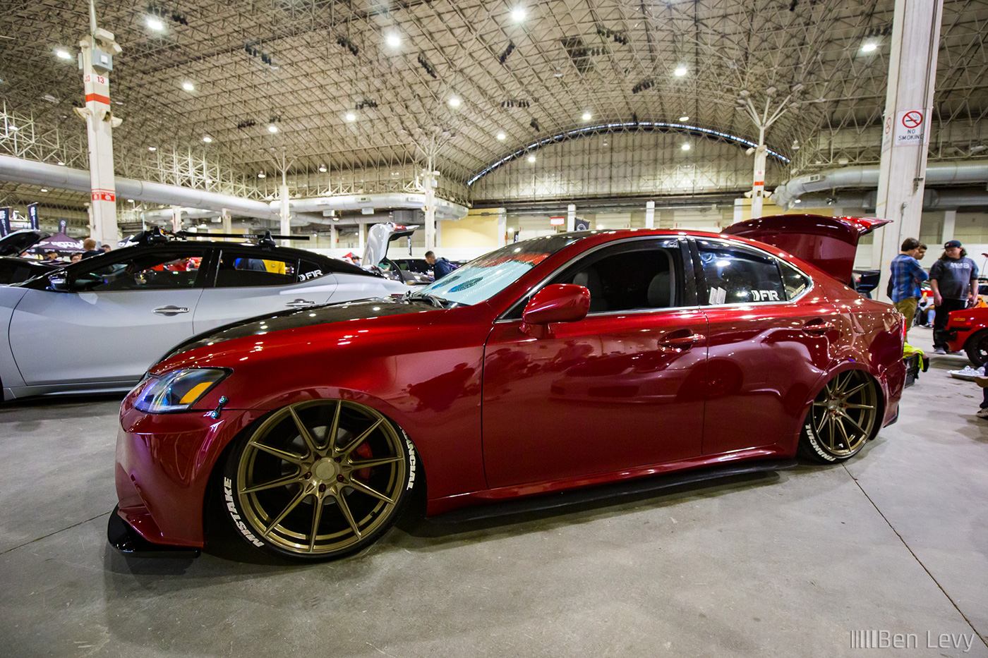 Bagged Red Lexus IS