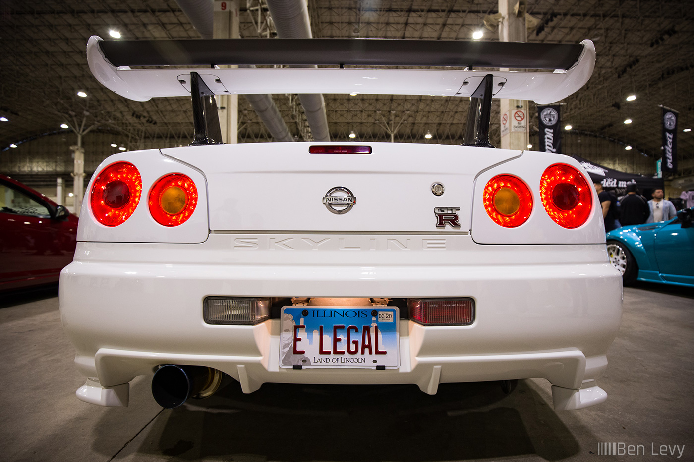 E Legal, White Nissan Skyline GT-R at Wekfest Chicago
