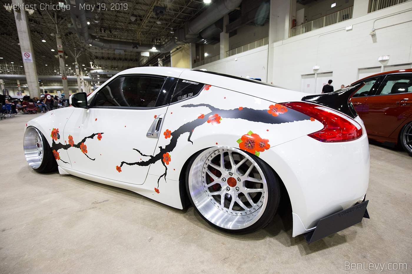 Floral Stickers on Nissan 370Z