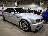 Silver BMW M3 at Wekfest in Chicago