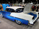 Blue and White 1955 Chevy Belair
