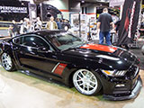 Black ROUSHcharged Mustang