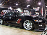 Black ROUSHcharged Mustang