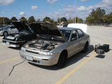 Preparing Altima for Inspection at Autocross