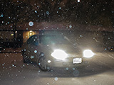 My Altima in the snow