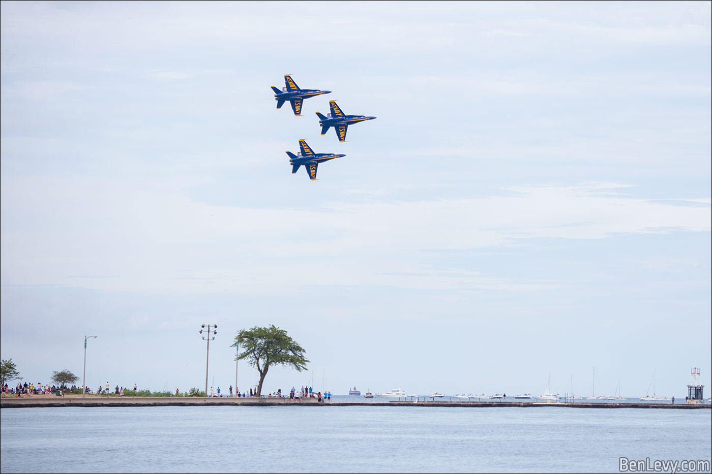 Blue Angels over North Ave Beach