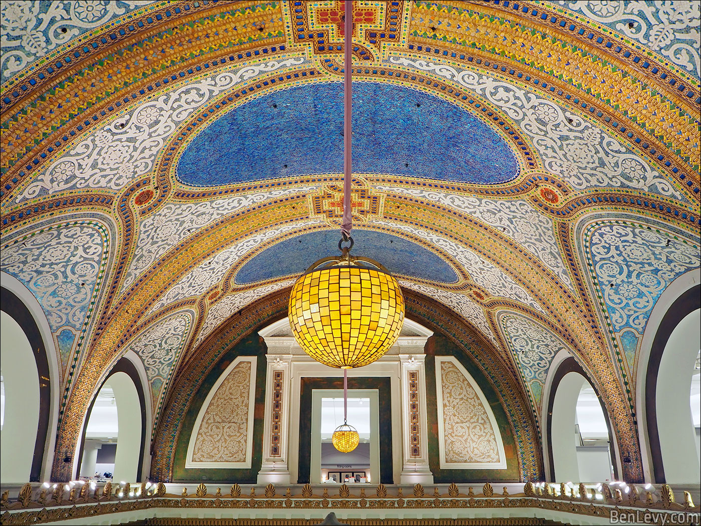 Tiffany Art Glass Ceiling from Marshall Field