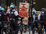 "I Can't Breathe" protest sign in Chicago