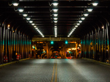 The Lake Street Bridge at night