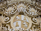 Carved Crest on the Garfield Park Fieldhouse