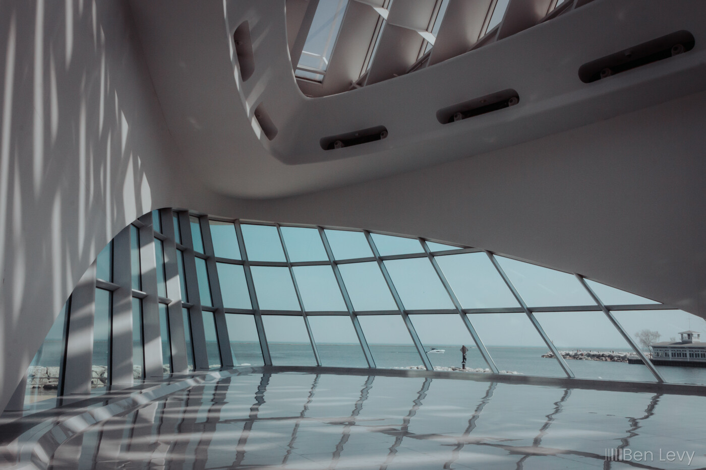 The Windows in the Lobby of the Milwaukee Art Museum