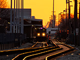 Golden Sunset at the Cermak Rd & 49th Ave Pink Line Train Station