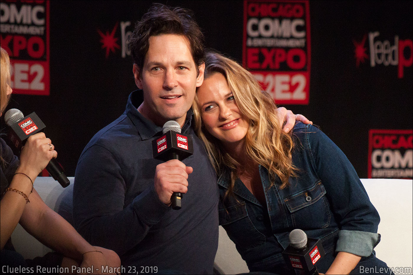 Paul Rudd and Alicia Silverstone at the Clueless Reunion at C2E2