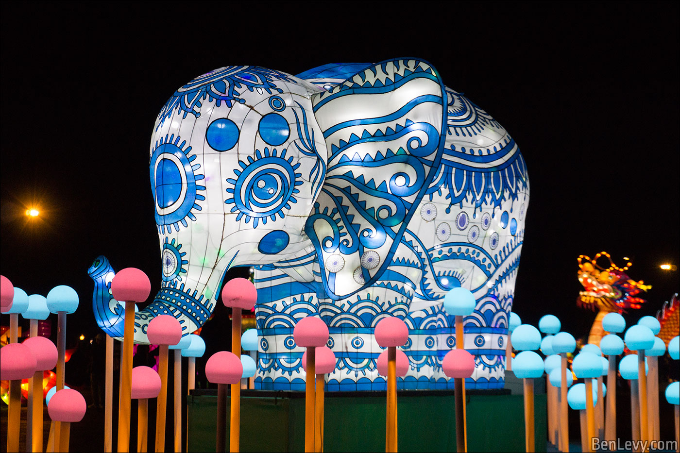 Elephant from Dragon Lights Festival