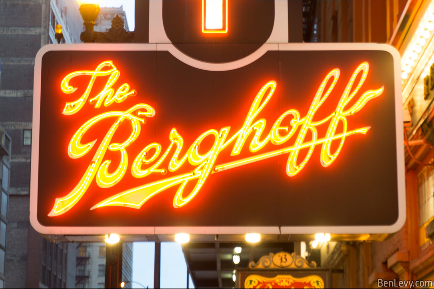 The Neon Sign For The Berghoff Restaurant