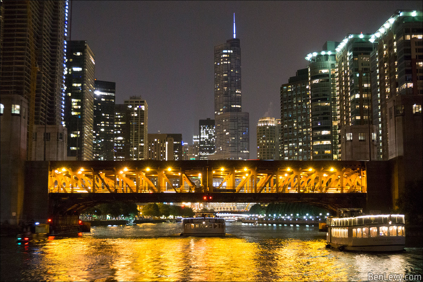 Outer Drive Bridge at Nightr