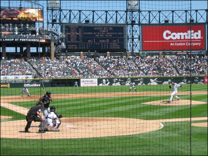 At the Sox game in The Cell