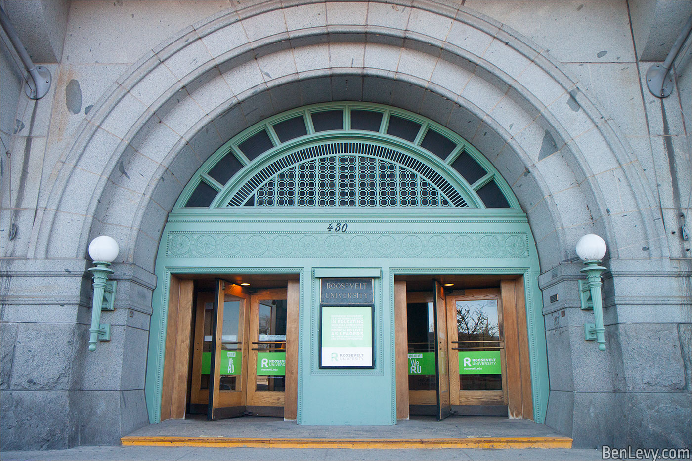 Entrance to The Auditorium Building in Chicago