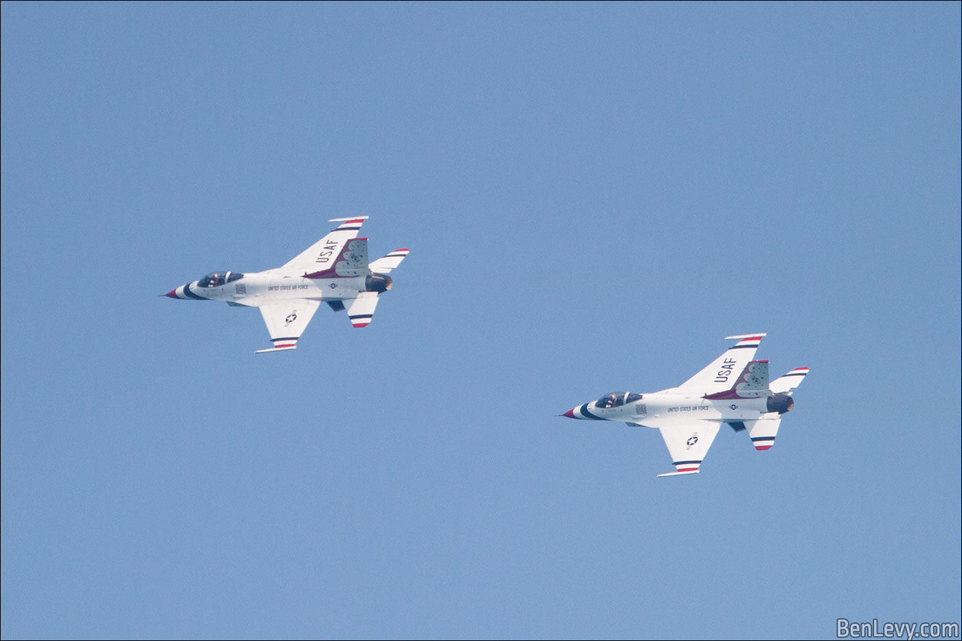 Two Thunderbirds at the air show