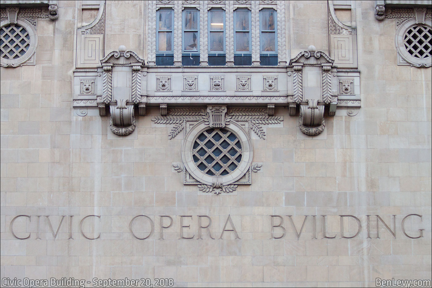 The Civic Opera Building's West side