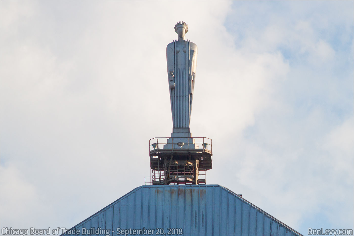 Statue of Ceres atop The Chicago Board of Trade