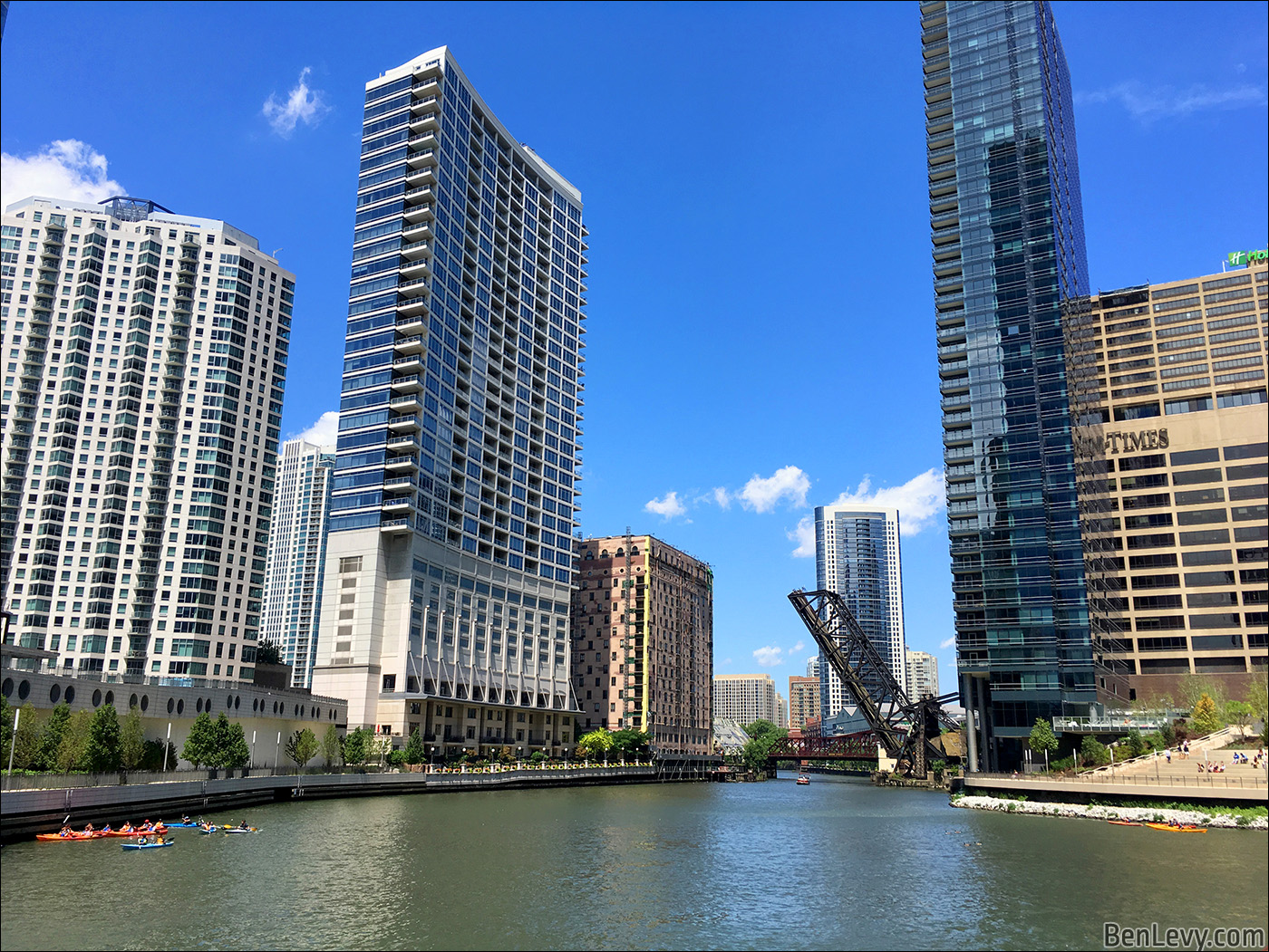 The start of the North Branch of the Chicago River