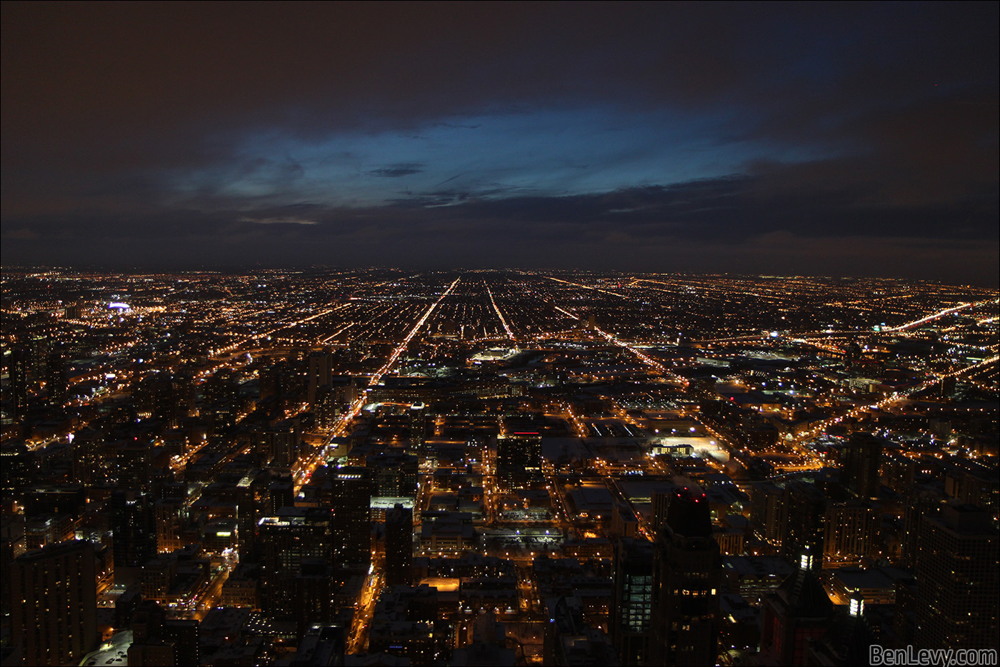 Looking west from River North