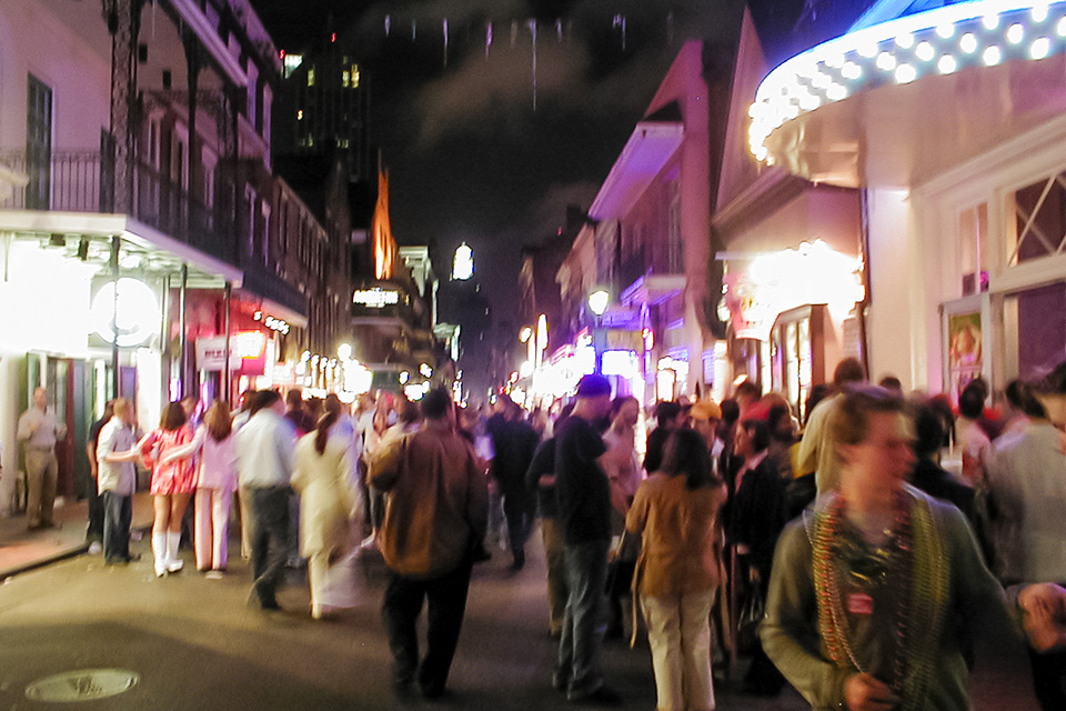 Bourbon St. in New Orleans