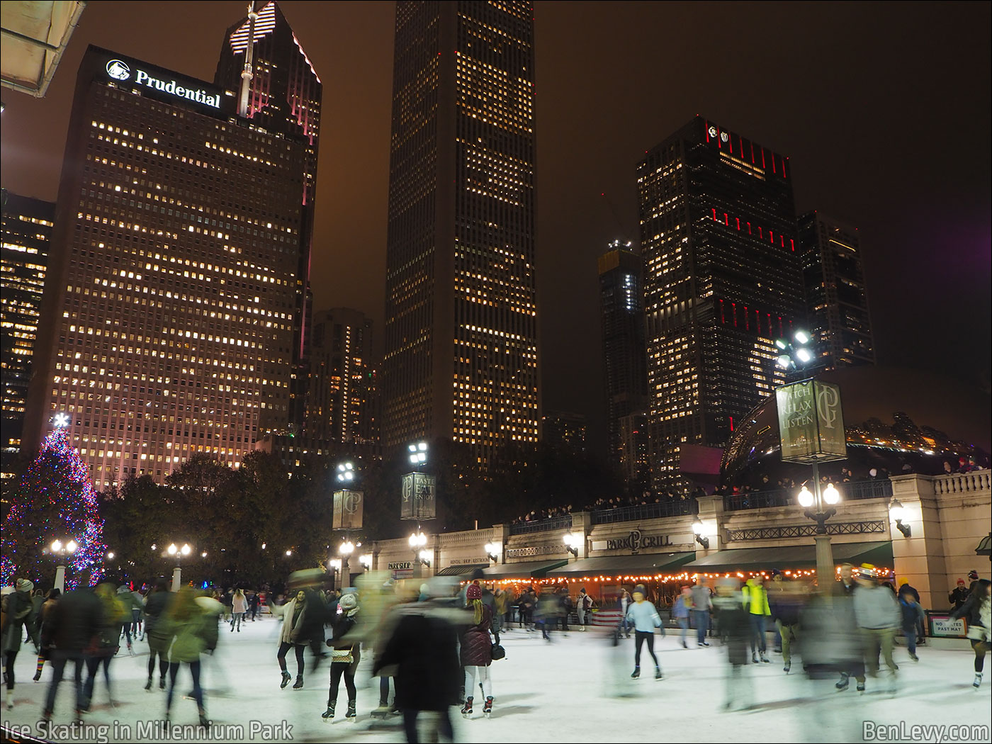 Skating in Millenium Park