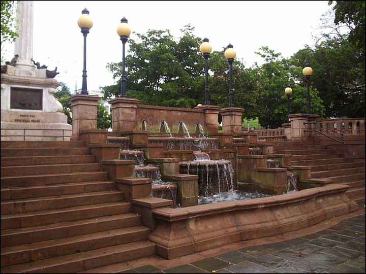 Water fountain in Old San Juan